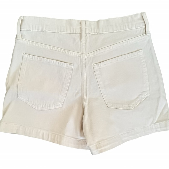Banana Republic Women’s High-Waisted Twill Shorts | Sz 26 / 2 Ivory Button Fly - Picture 2 of 6